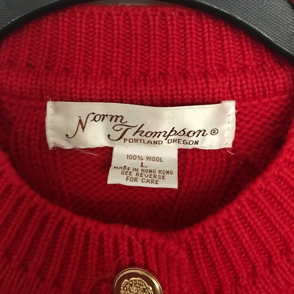 Norm Thompson Cable Knit Button Down Sweater - Picture 3 of 5